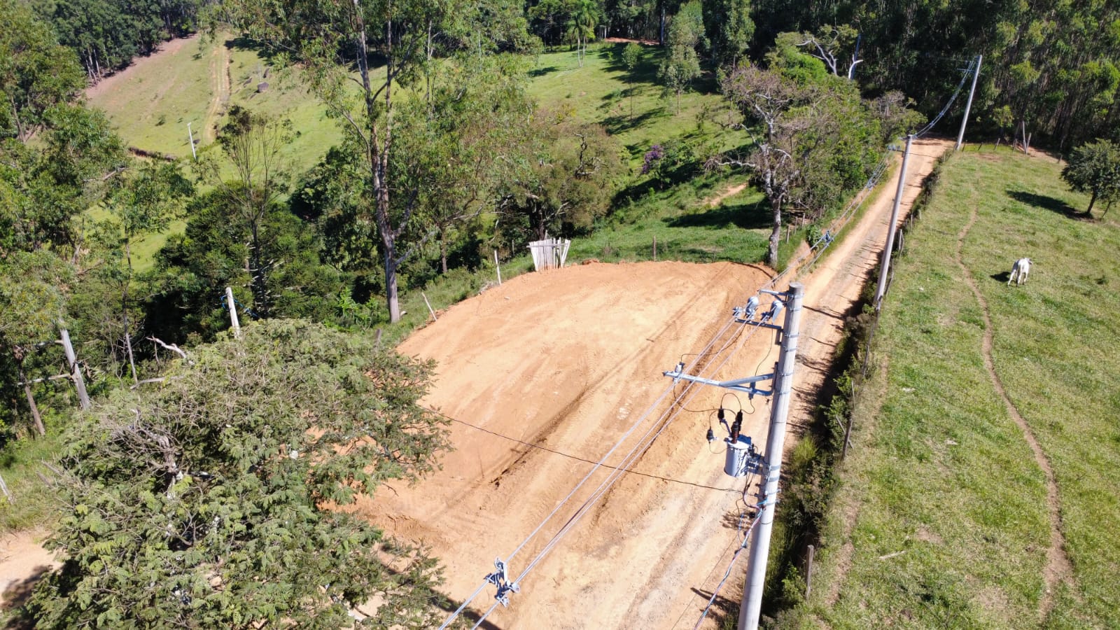 Vista aérea do terreno em Joanópolis SP - Marques Alta Terra 2